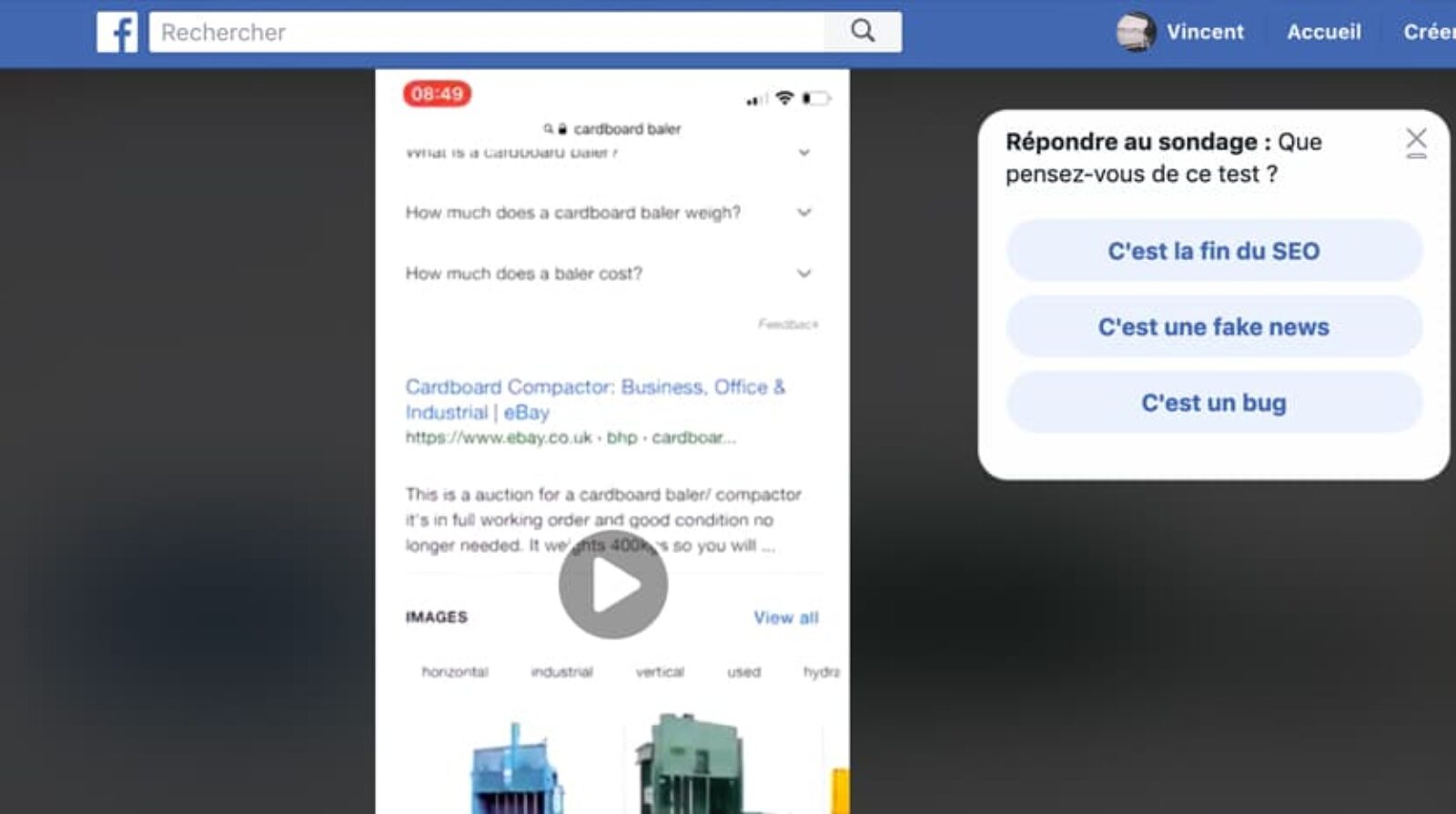 Comment Insérer un Sondage sur une Vidéo de Page Facebook ?