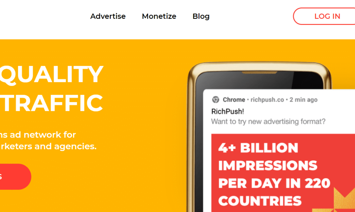 Comment créer une campagne d’annonces push sur le réseau de trafic RichPush