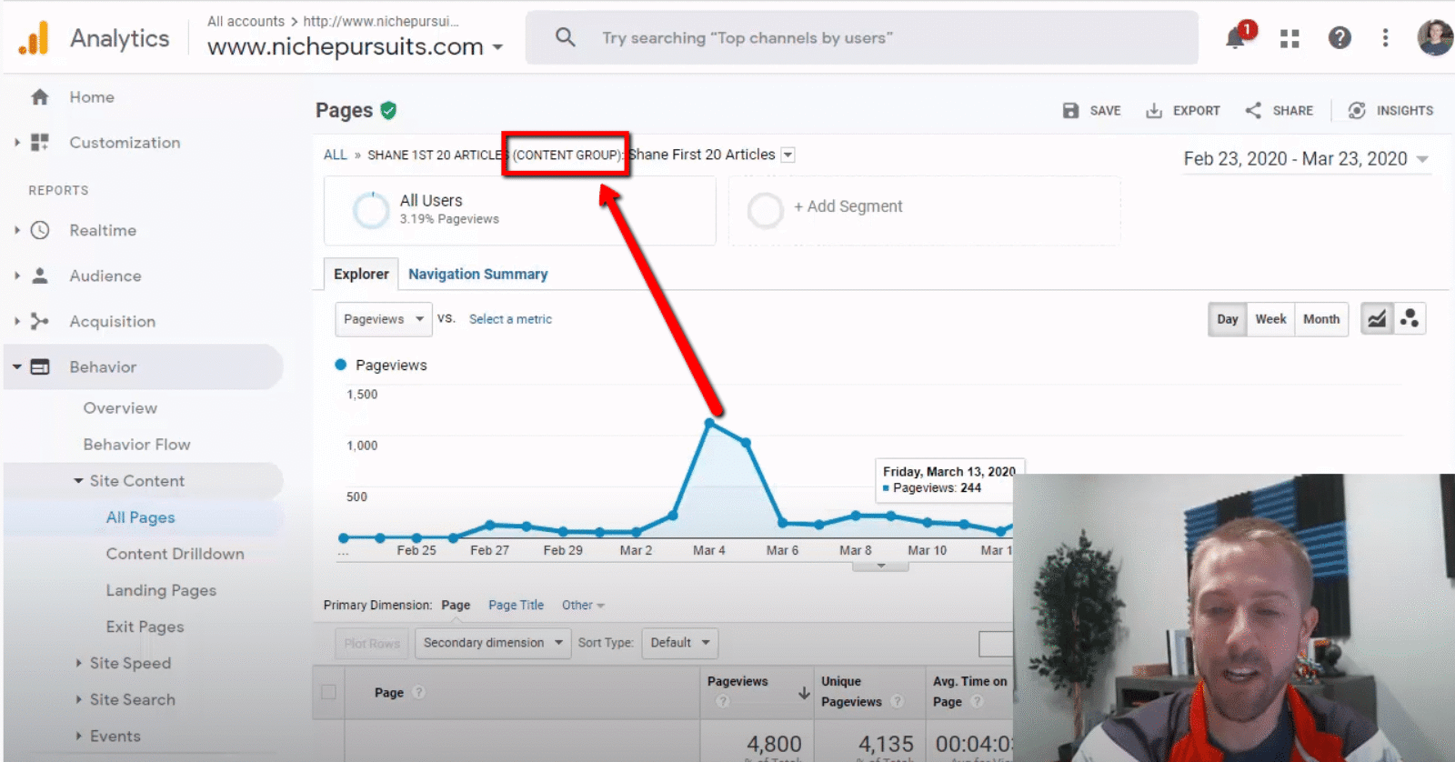 Comment et POURQUOI créer des groupes de contenu dans Google Analytics