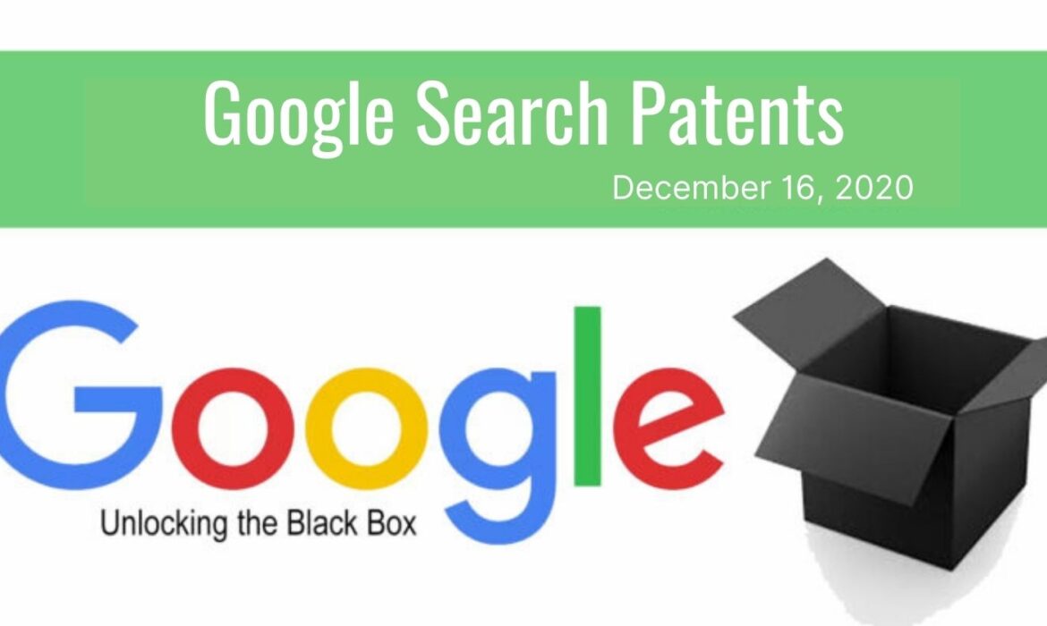 Mise à jour des brevets de recherche Google – 18 décembre 2020