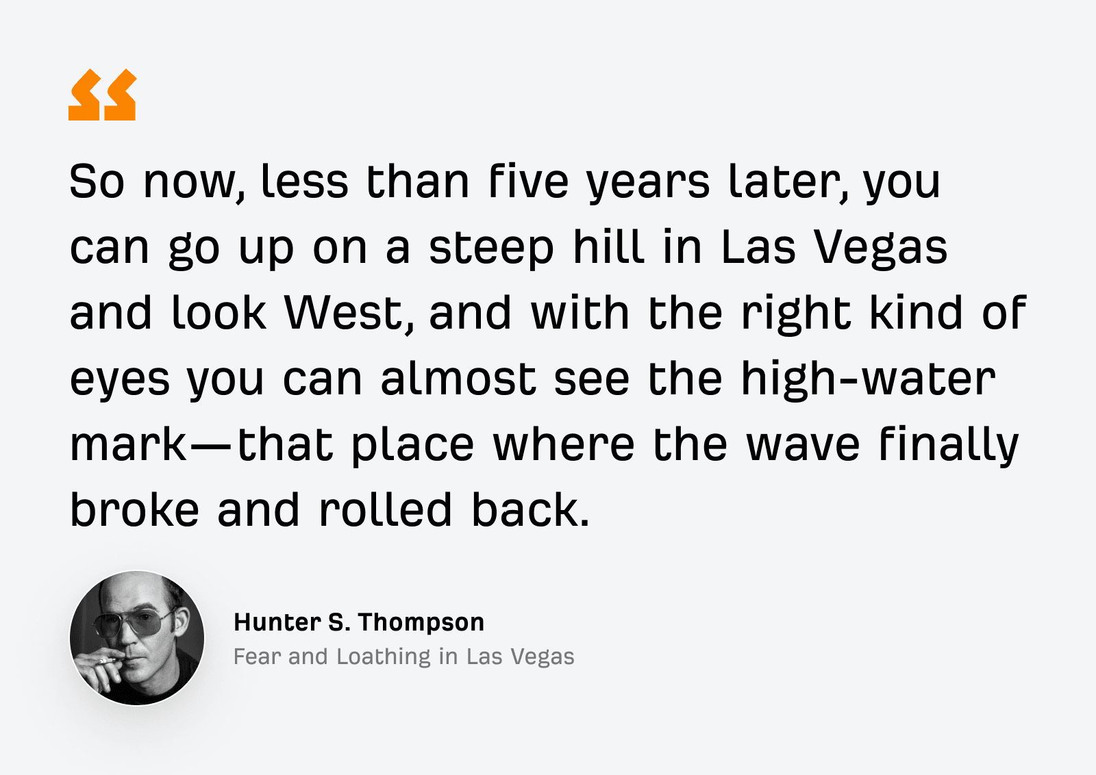 Ce que les spécialistes du marketing doivent apprendre de Hunter S. Thompson