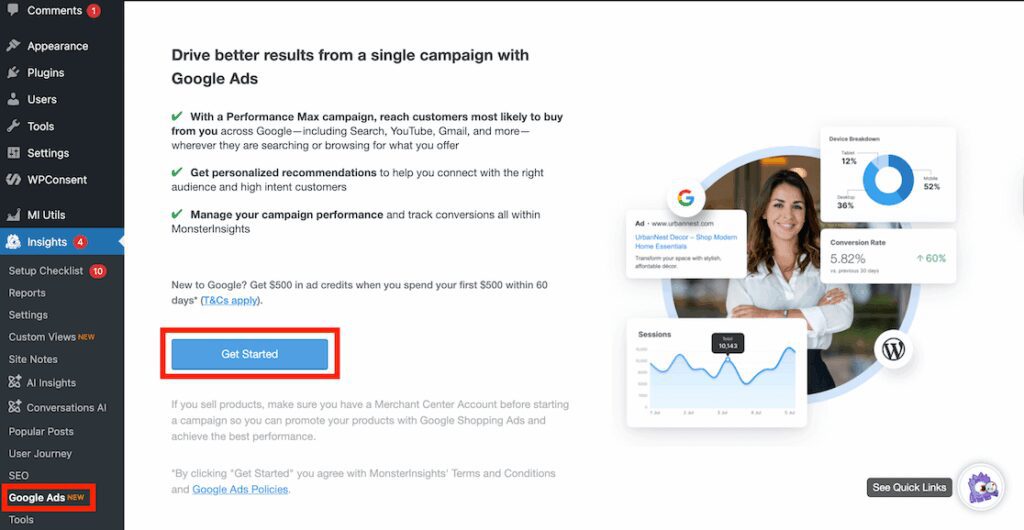 Annonce de Google Ads dans WordPress + 5 nouveaux rapports de commerce électronique